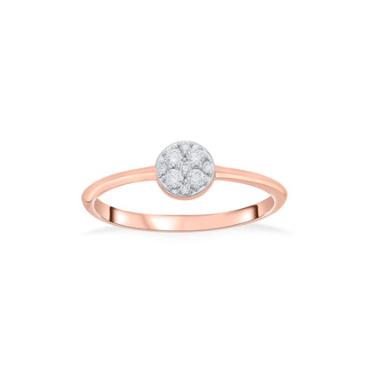Forever Grace Casual Rose Gold Diamond Ring