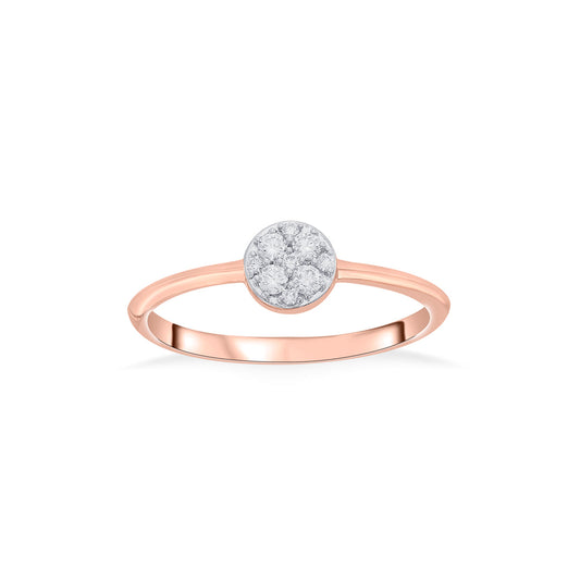 Forever Grace Casual Rose Gold Diamond Rings