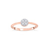 Forever Grace Casual Rose Gold Diamond Rings
