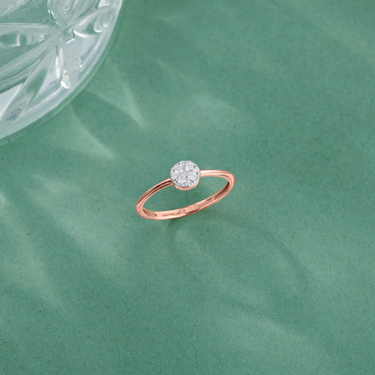 Forever Grace Casual Rose Gold Diamond Ring