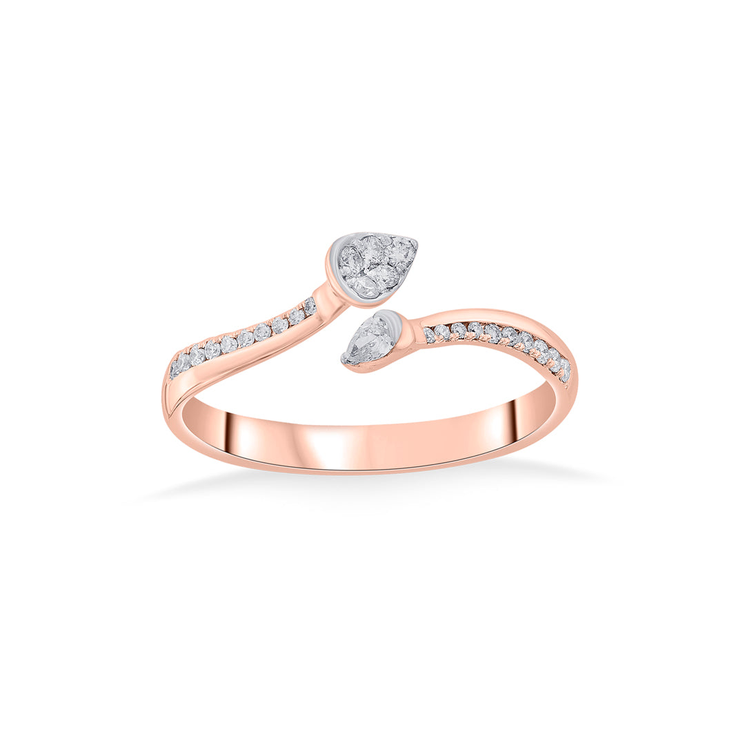 seraph twist cocktail diamond ring
