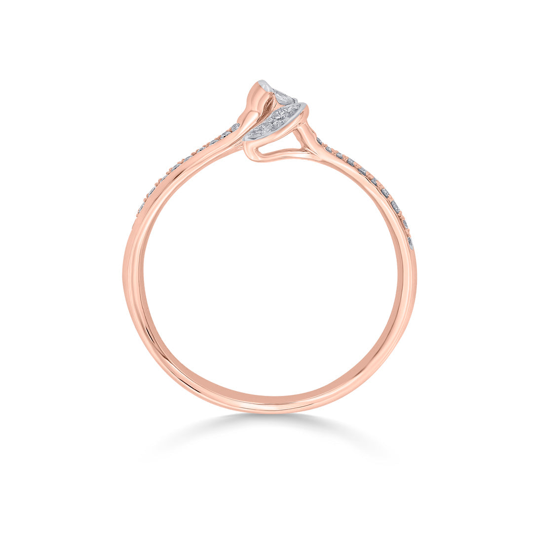 seraph twist cocktail diamond ring