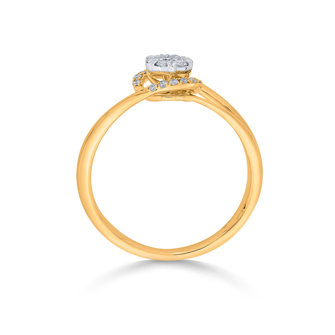 moonshine cocktail yellow gold diamond ring
