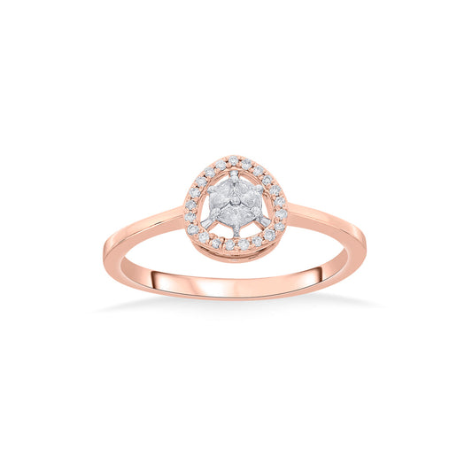 Royal Charm Fashion Rose Gold Diamond Rings