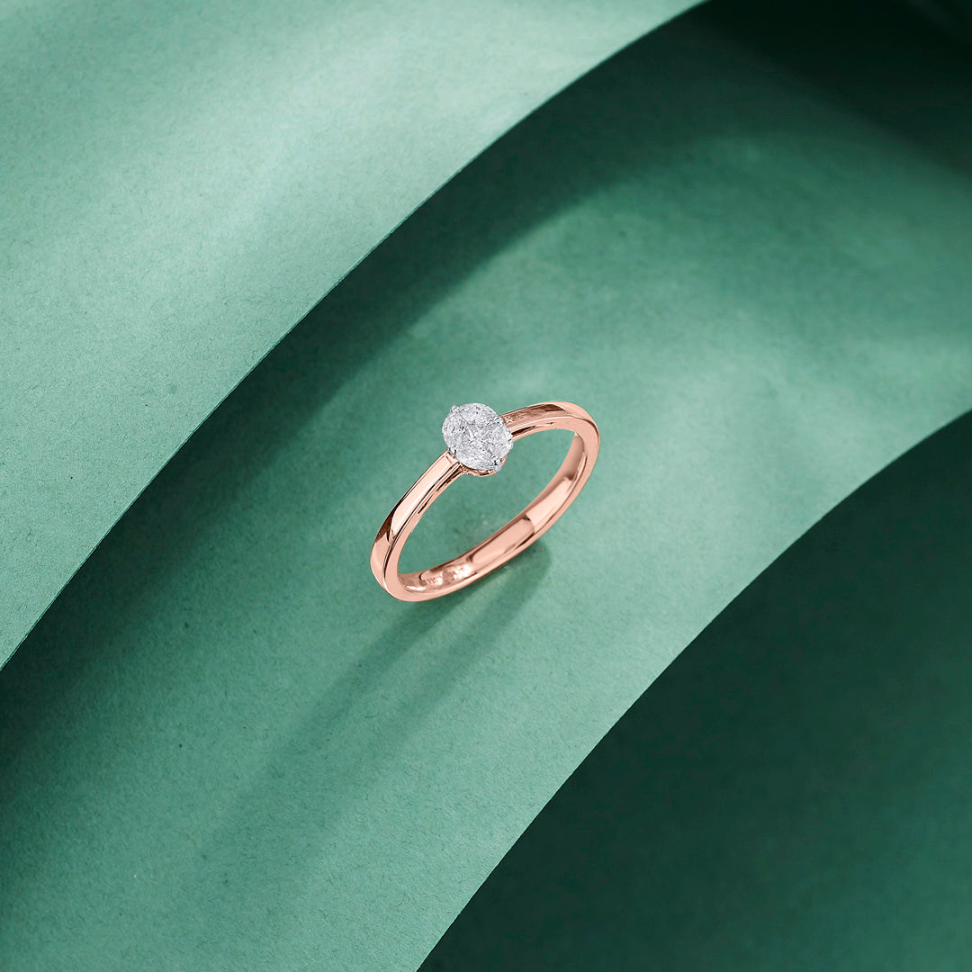 nobless stone casual diamond ring