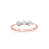 TriStone Grace Casual Rose Gold Diamond Rings