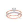 Sparkline Twin Fashion Diamond Ring