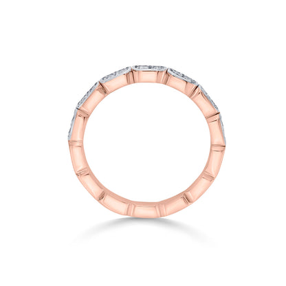 Bright Links Casual Rose Gold Diamond Ring