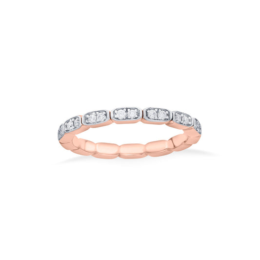 Bright Links Casual Rose Gold Diamond Rings