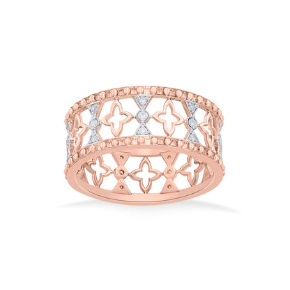 Bright Shrine Cocktail Rose Gold Diamond Ring