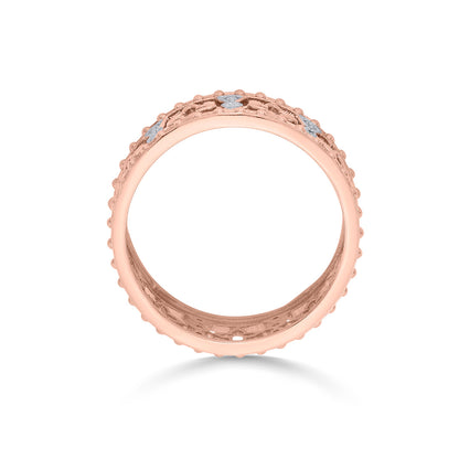 Bright Shrine Cocktail Rose Gold Diamond Ring