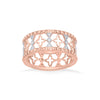 Bright Shrine Cocktail Rose Gold Diamond Rings