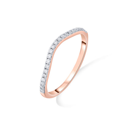 Prisma Belle Casual Rose Gold Diamond Ring