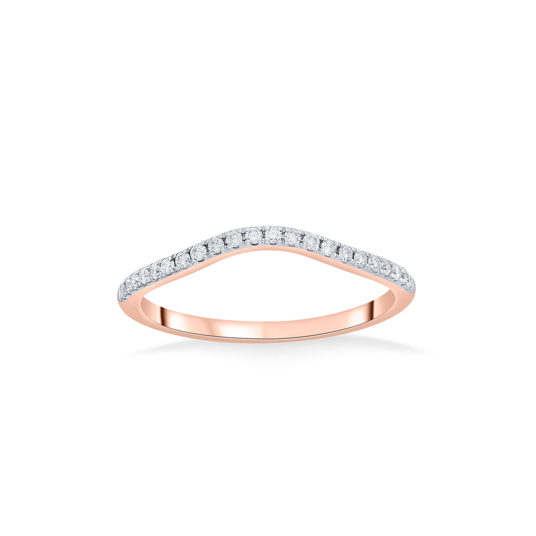 prisma belle casual rose gold diamond ring
