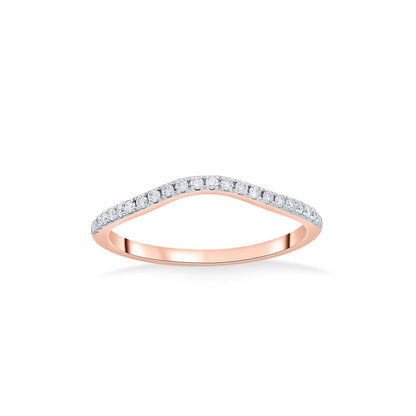 Prisma Belle Casual Rose Gold Diamond Ring