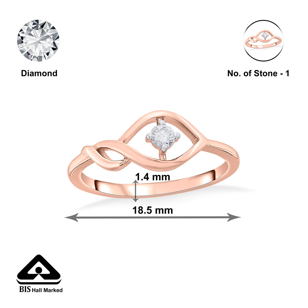 kayla twist fashion diamond ring