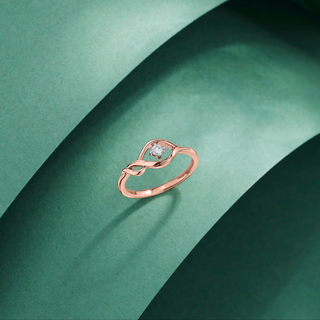 kayla twist fashion diamond ring