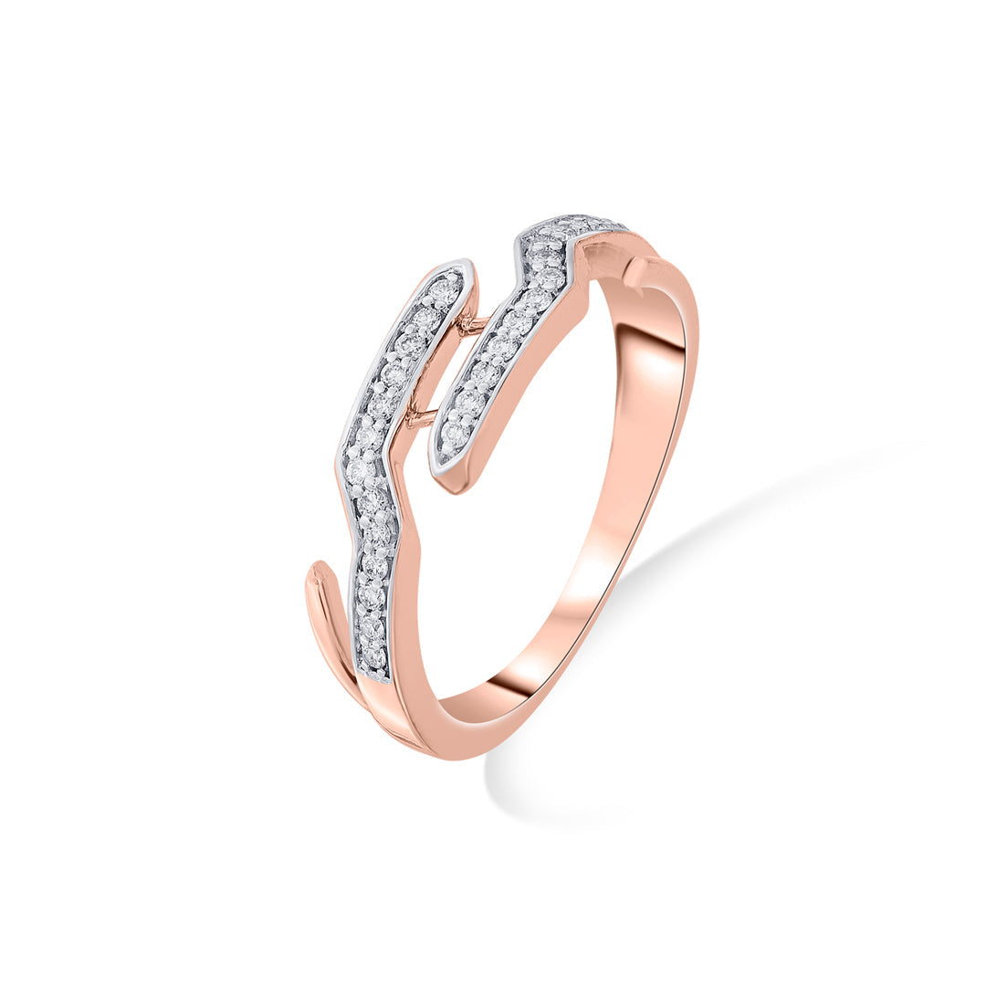 linked embrace cocktail diamond ring