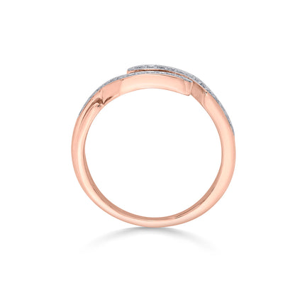 Linked Embrace Cocktail Diamond Ring