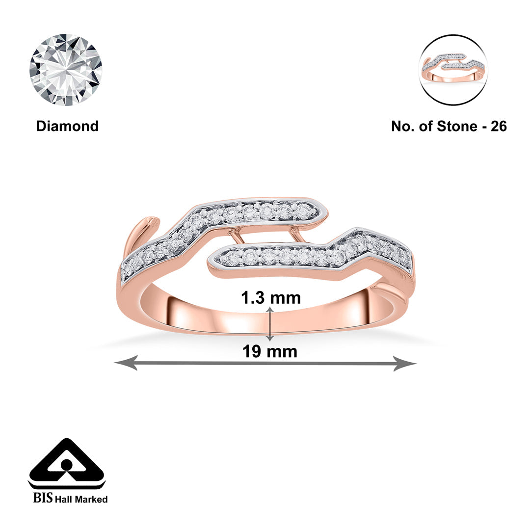 linked embrace cocktail diamond ring