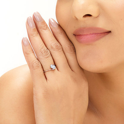 Twisty Allure Cocktail Diamond Ring