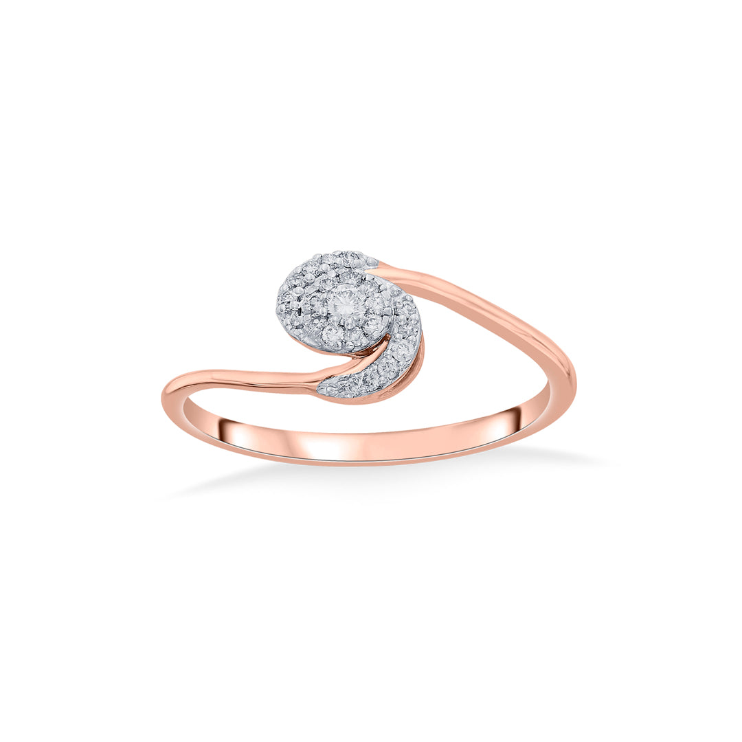 twisty allure cocktail diamond ring