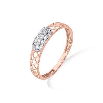 Mesh Forme Cocktail Diamond Ring