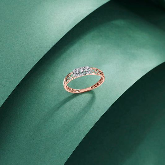 Mesh Forme Cocktail Diamond Ring