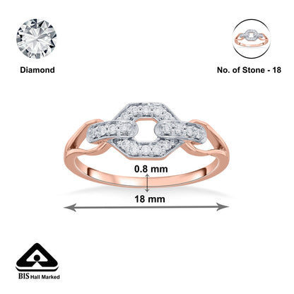 Hexa Link Cocktail Diamond Ring