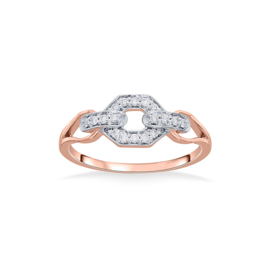 Hexa Link Cocktail Diamond Ring