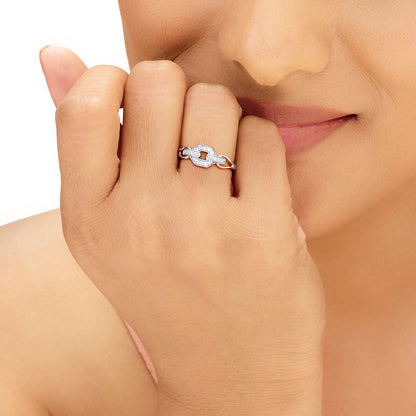 Hexa Link Cocktail Diamond Ring