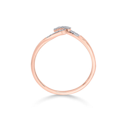 Link Embrace Cocktail Rose Gold Diamond Ring