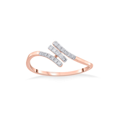 Link Embrace Cocktail Rose Gold Diamond Ring