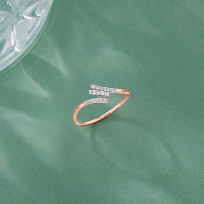 Link Embrace Cocktail Rose Gold Diamond Ring