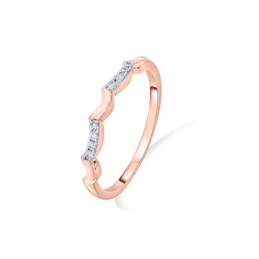 delicate sway cocktail diamond ring