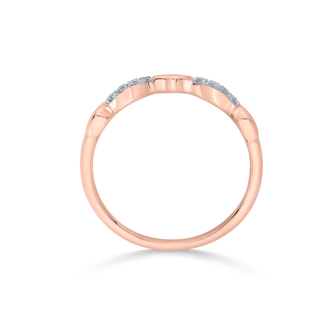 delicate sway cocktail diamond ring