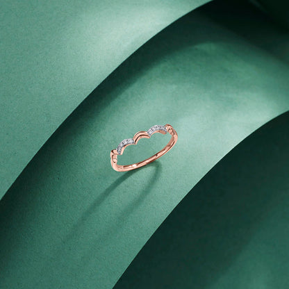 Delicate Sway Cocktail Diamond Ring