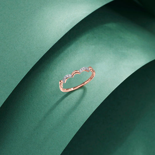 Delicate Sway Cocktail Diamond Ring