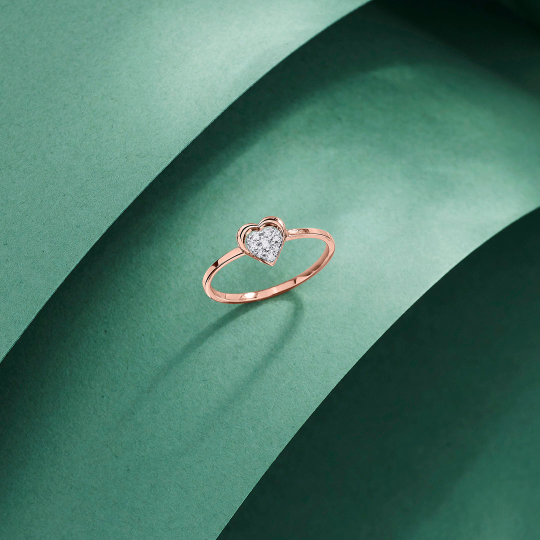 Valen Heart Casual Diamond Ring
