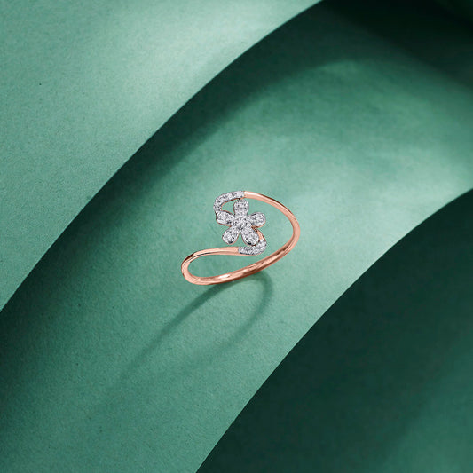 Floral Glimz Fashion Diamond Ring