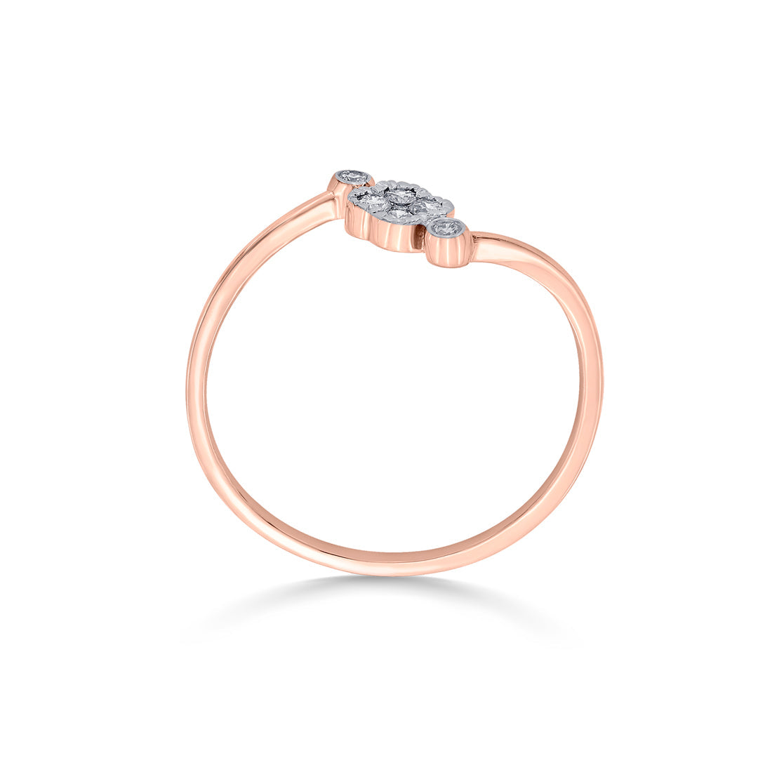 stone sway casual diamond ring