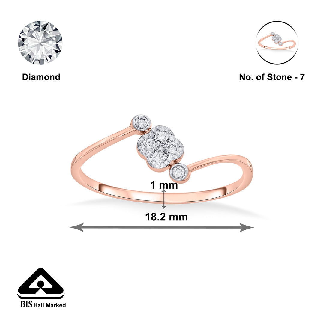 stone sway casual diamond ring