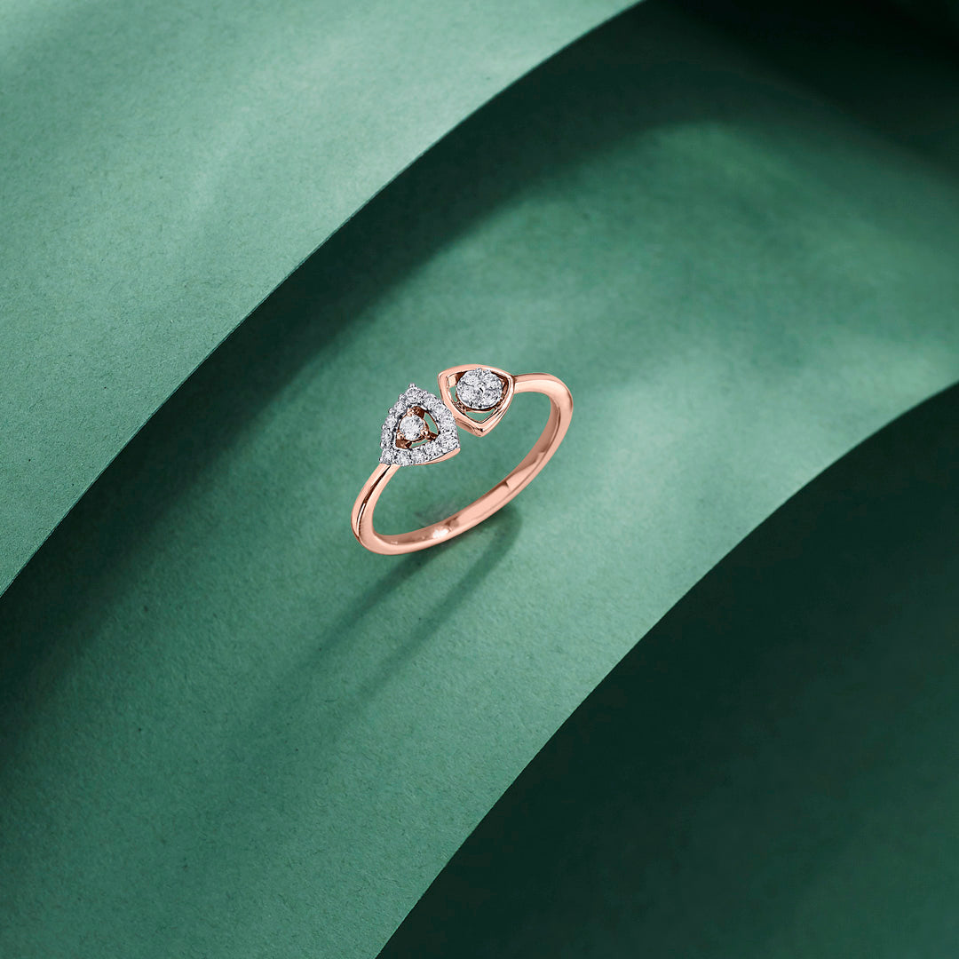 Twin Bound Cocktail Diamond Ring