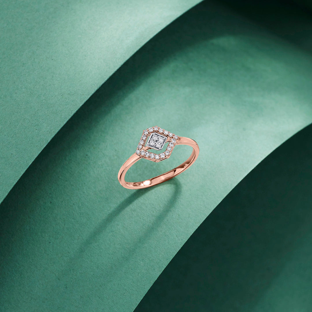 Crystal Crux Cocktail Diamond Ring