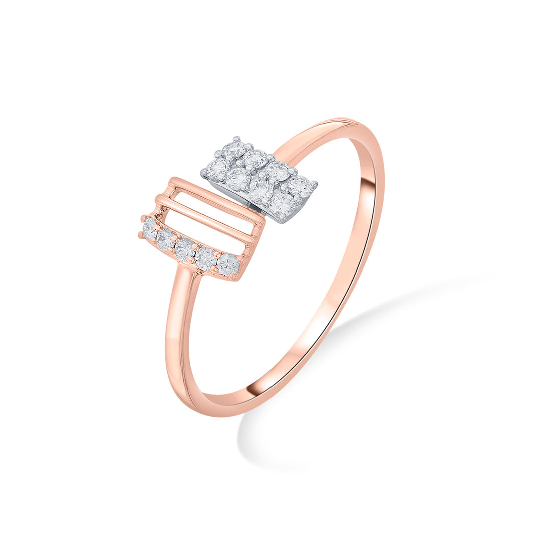 luminous bond fashion rose gold diamond ring