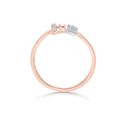 Luminous Bond Fashion Rose Gold Diamond Ring
