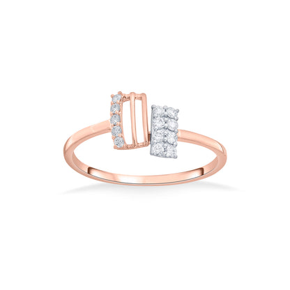 Luminous Bond Fashion Rose Gold Diamond Ring