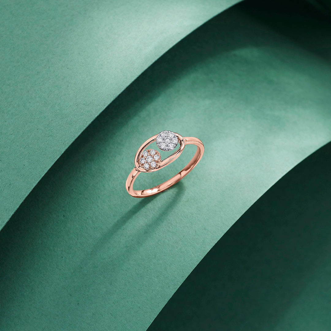 Orbit Bound Cocktail Diamond Ring