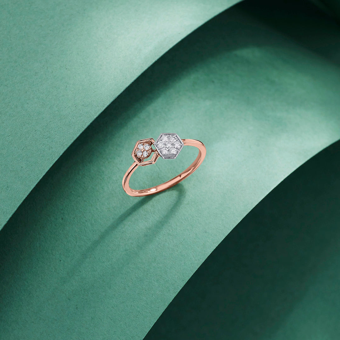 Shared Charm Cocktail Diamond Ring