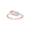 Bright Dew Fashion Rose Gold Diamond Rings